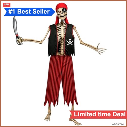 Skeleton pirate outfit set - skeleton, 12